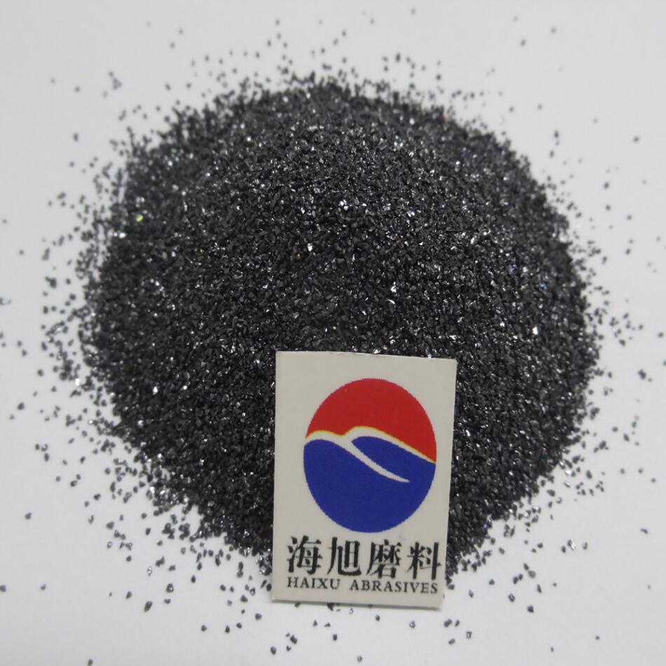 石材喷砂用黑碳化硅磨料颗粒